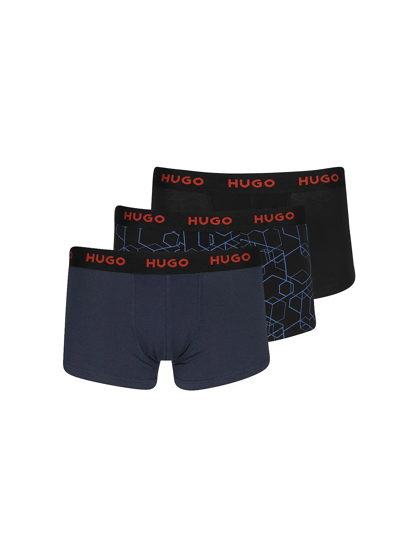 HUGO | Pants  3-er Pkg open blue | 